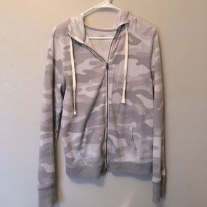 Grey Camo zip up jacket